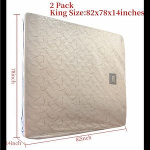 1 Pack King Size Mattress Bags For Moving & Storage 5 Mil Zipper Waterproof